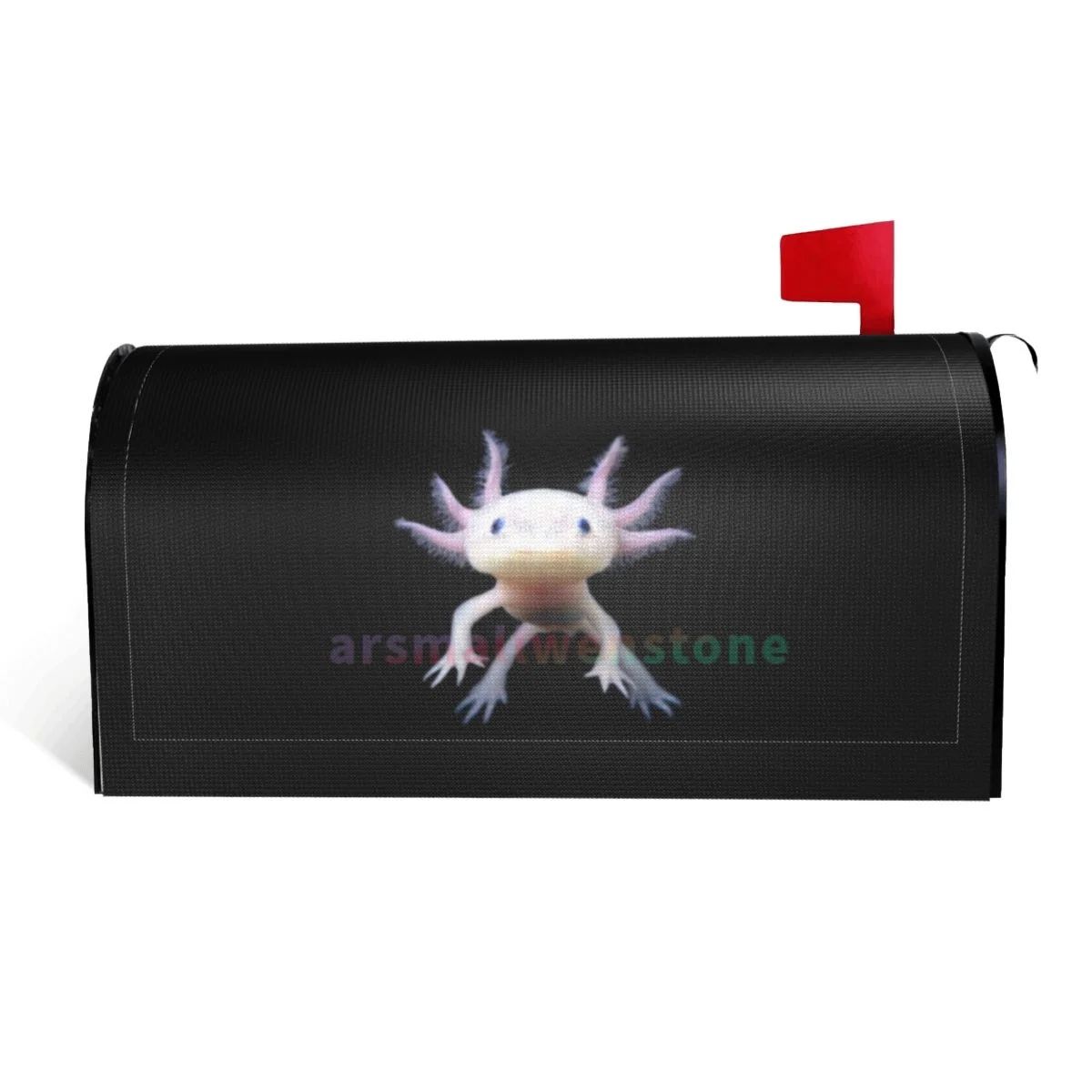 Cute Axolotl Yin Yang Mailbox Cover Wrap Standard Size Welcome Home Garden Outdoor Decoration Post Letter Box Cover