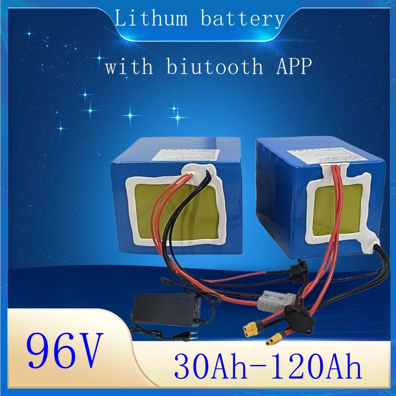 

lithium ion battery 96V 30Ah 40Ah 50Ah 80Ah 100Ah bluetooth BMS APP for Forklift Crane Truck Tricycle AGV UPS Electric boat