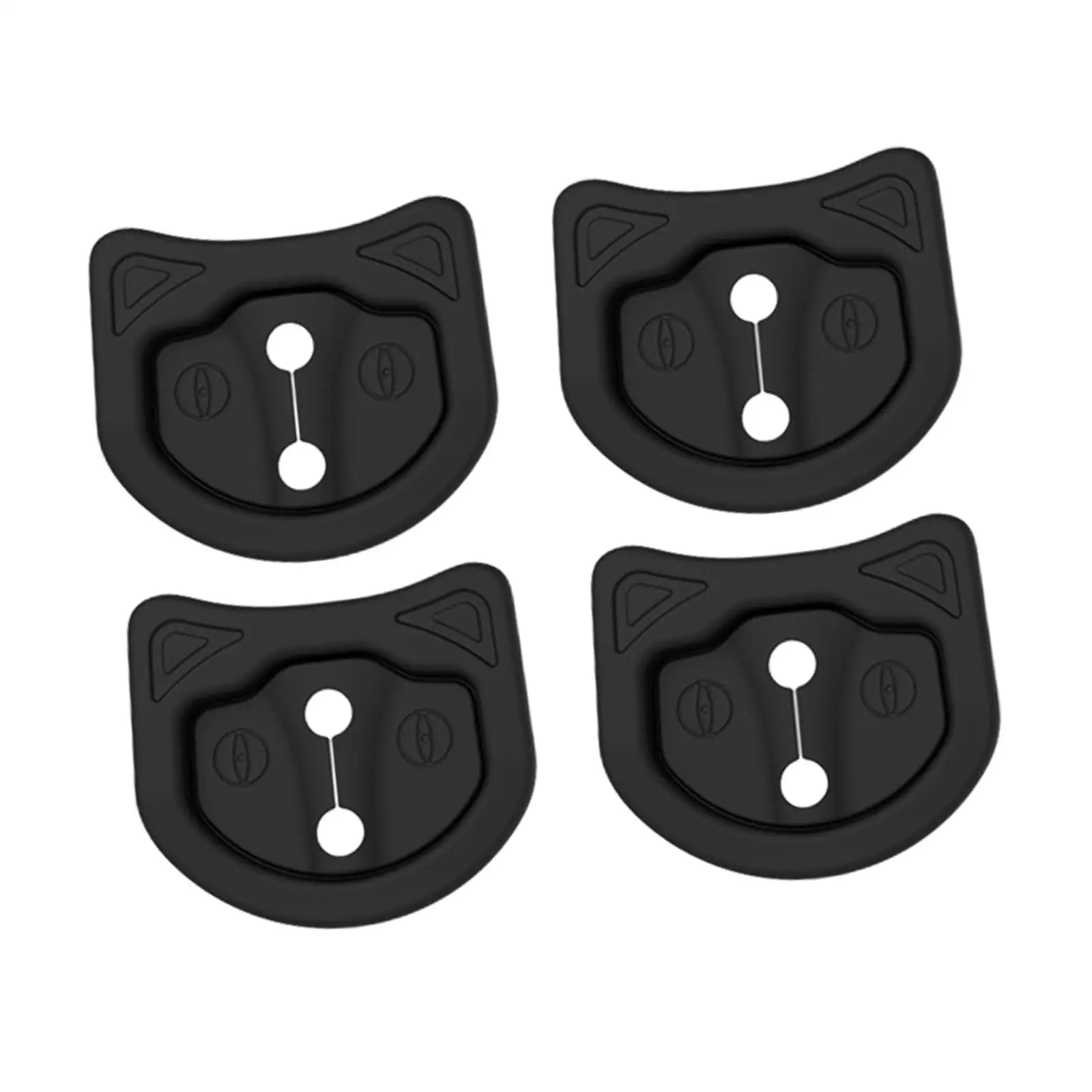 4Pcs Car Door Lock latches Cover Protector Noise Reduction Replacement Parts Silicone Door Entry Guards for Tesla Model 3