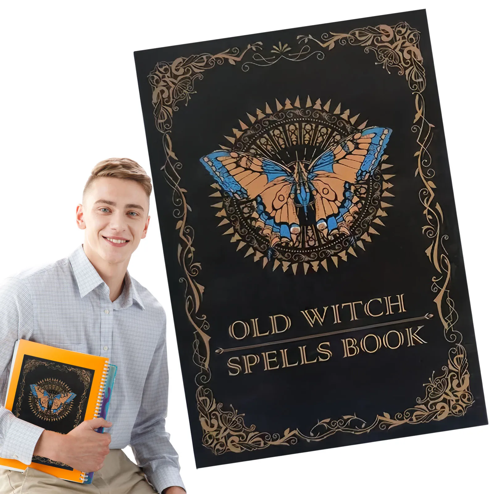 Vintage Notebook Multi-Purpose Retro Witch Spellbook Real Spells Notebook Rituals Mystical Witch Supplies