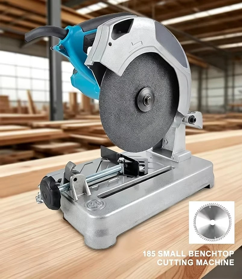 Benchtop Cutting Machine All Copper Motor Multi-Angle Cutter For Metal Wood Aluminum 185mm Bench Cut Off Saw 7Inch Portable