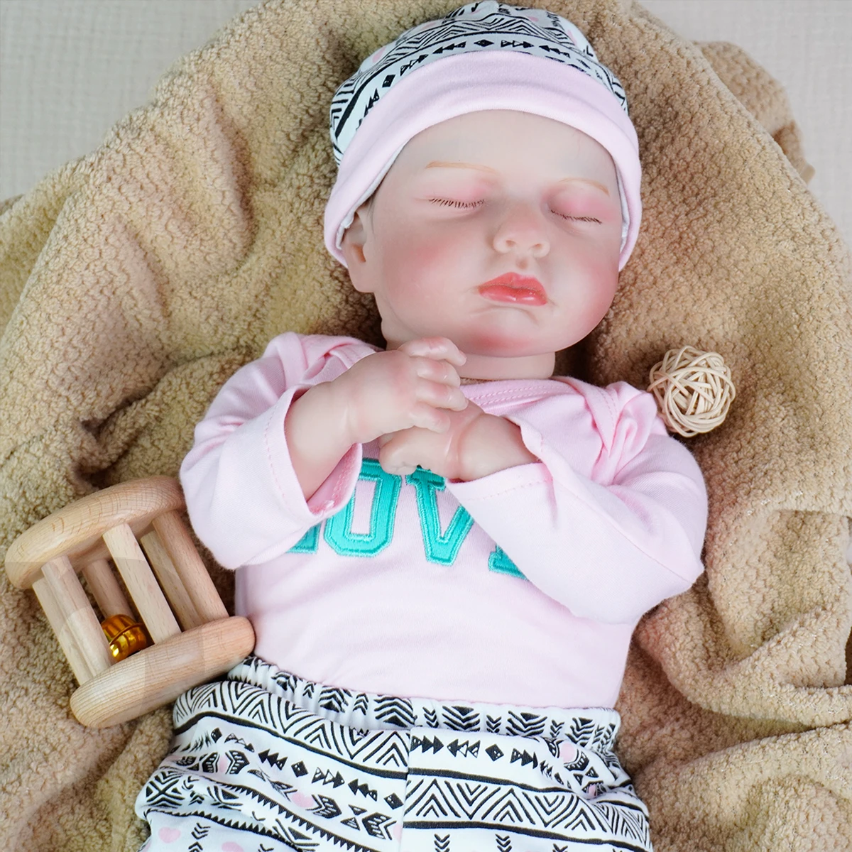 

JOYORA BODY REBORN BABY DOLL LIFELIKE AND EXQUISITE SLEEPING DOLL LIFE LIKE SOFT TOUCH BATH TOY 3D SKIN SUITABLE FOR COLLECTION