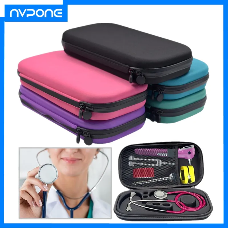 Portable Game Accessories Storage Bag Stethoscope Storage Box EVA Carry Travel Case Bag Hard Drive Pen Medical Organizer