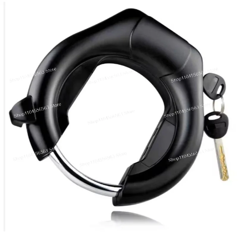 Heavy Duty Alloy Bicycle U-Lock Horseshoe Crab Lock Anti-Theft Universal for Mountain & Road Bike Frame Mount