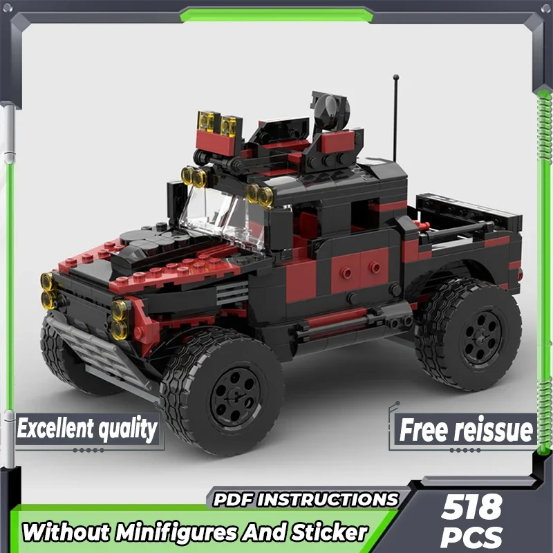 Desert City Car Model Moc Building Bricks The Demolition Vehicle Technology Modular Blocks Gift Christmas Toys DIY Sets Assembly