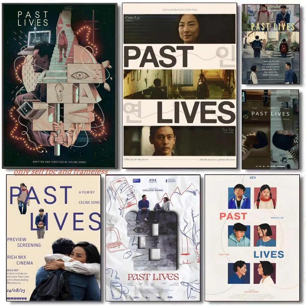 Classic Love film Movie P-Past Lives Poster Poster painting with prints Home bedroom living room decoration gift
