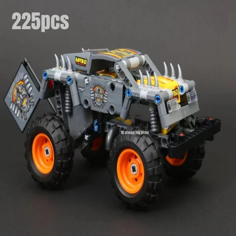 225pcs Monster Truck Max-D Building Blocks Model Fit 42119 Bricks Toys for Children