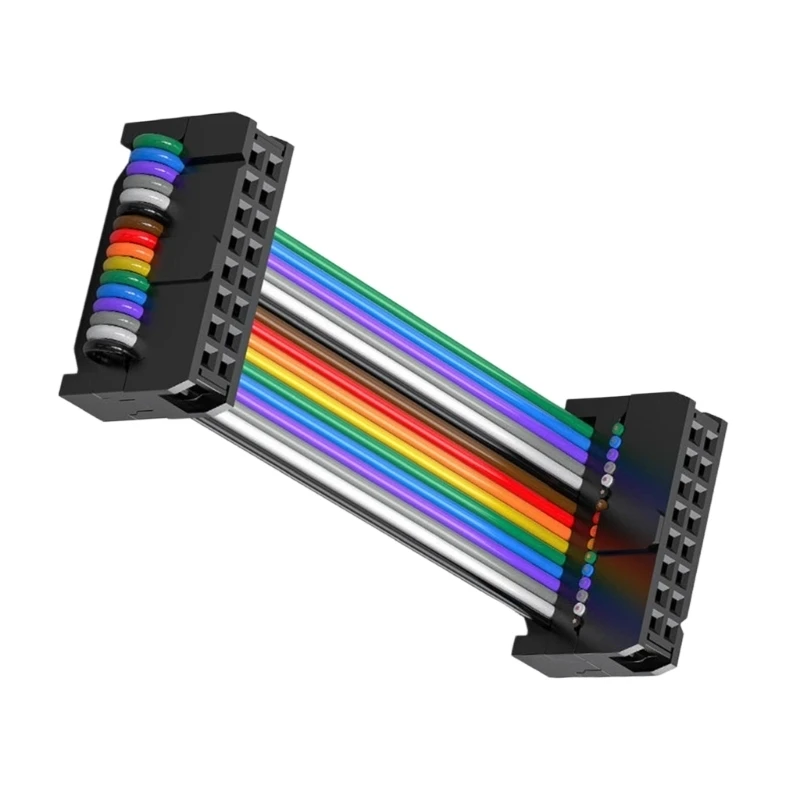 Y5JB 2.54mm 40Pin Terminal Colorful Flat Cable Connecting Wire Female Dubang Connector Copper Flat Cable for Electronics