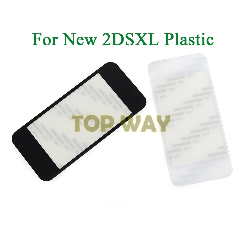 10PCS Glass Mirror Replacement Plastic Top Upper Screen Protector Front LCD Cover Lens For New 2DS XL LL 2DSLL 2DSXL