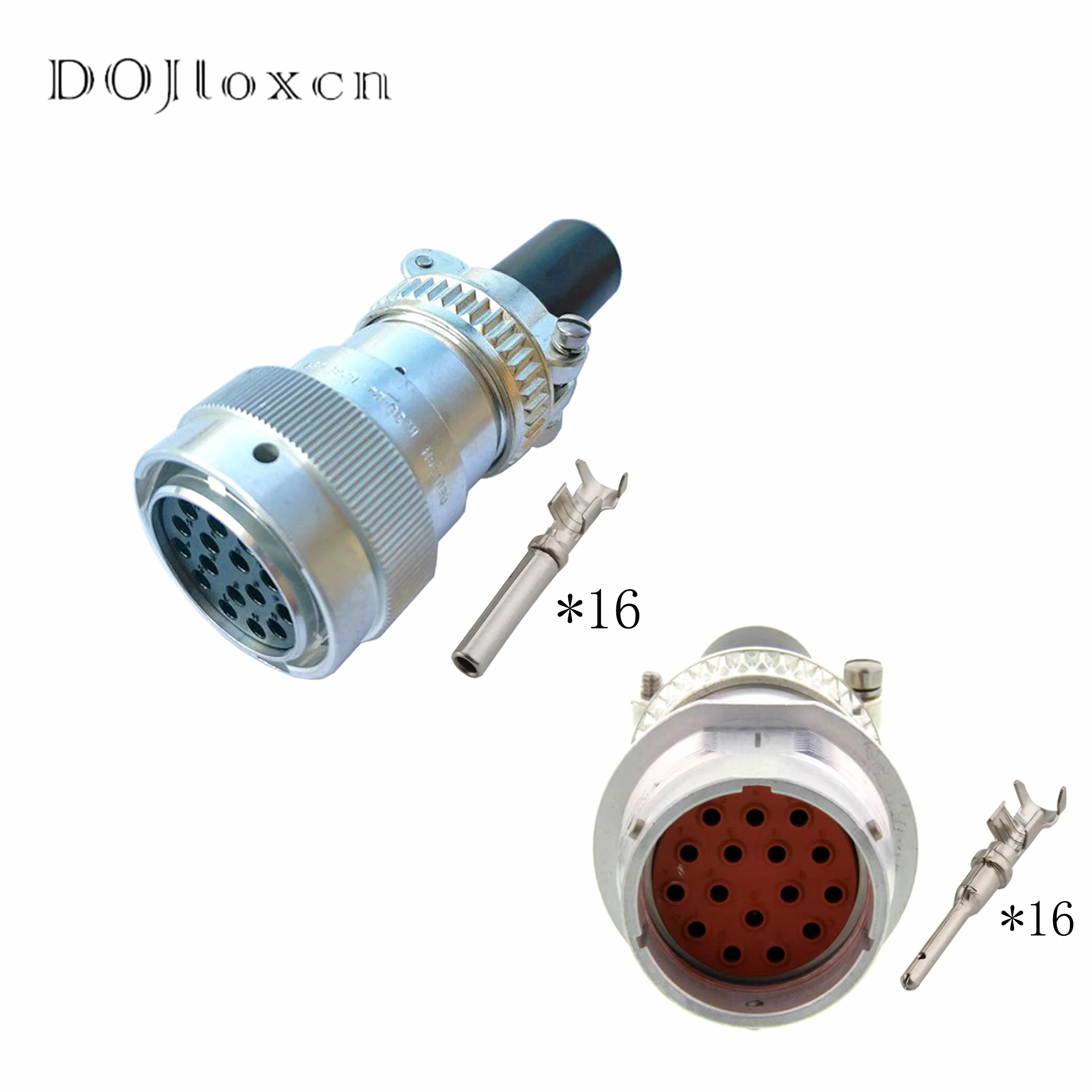 1/5 Sets 16 Pin HD36-24-16SE-059 Original Authentic Deutsch Plug Female Connector Metal Head With Tail Clip With Terminal