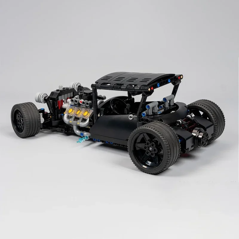 842 elementy MOC Model B Bucket Hot Rod Techniczne Klocki Konstrukcyjne Zabawki do Składania Kreatywne Edukacyjne Klocki Prezent na Boże Narodzenie Urodziny dla Dzieci
