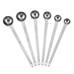 Coffee Scoops Long Handle 304 Stainless Steel Measuring Tablespoon Fits Coffee Container For Ground Coffee, Coffee Brewi