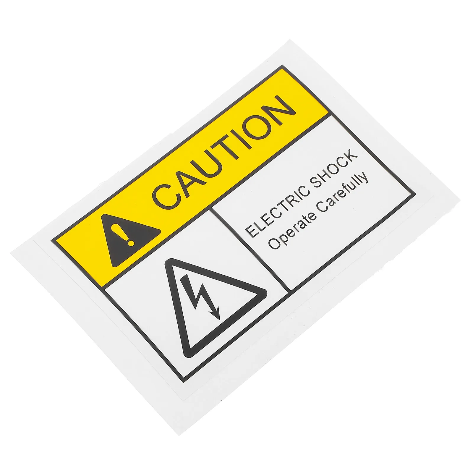 

High Voltage Warning Label Electrical Hazard Safety Sticker Robust PVC Waterproof Fade Resistant Adhesive Backing for Electrical