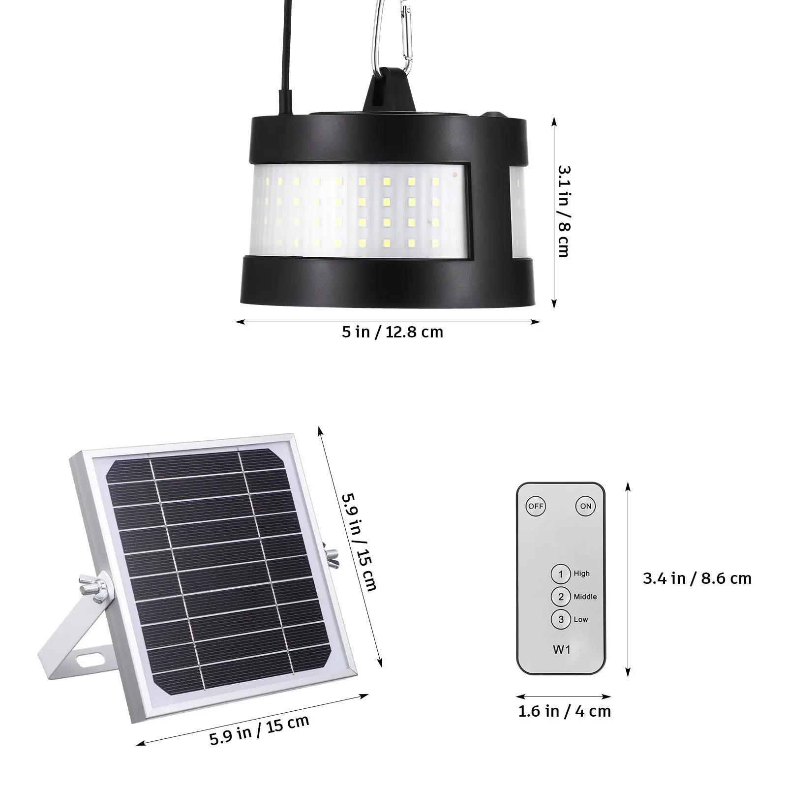 160 Led ضوء معلق بالطاقة الشمسية في الهواء الطلق، فانوس قلادة يعمل بالطاقة الشمسية لساحة شرفة الحديقة، التخييم التلقائي الموفرة للطاقة