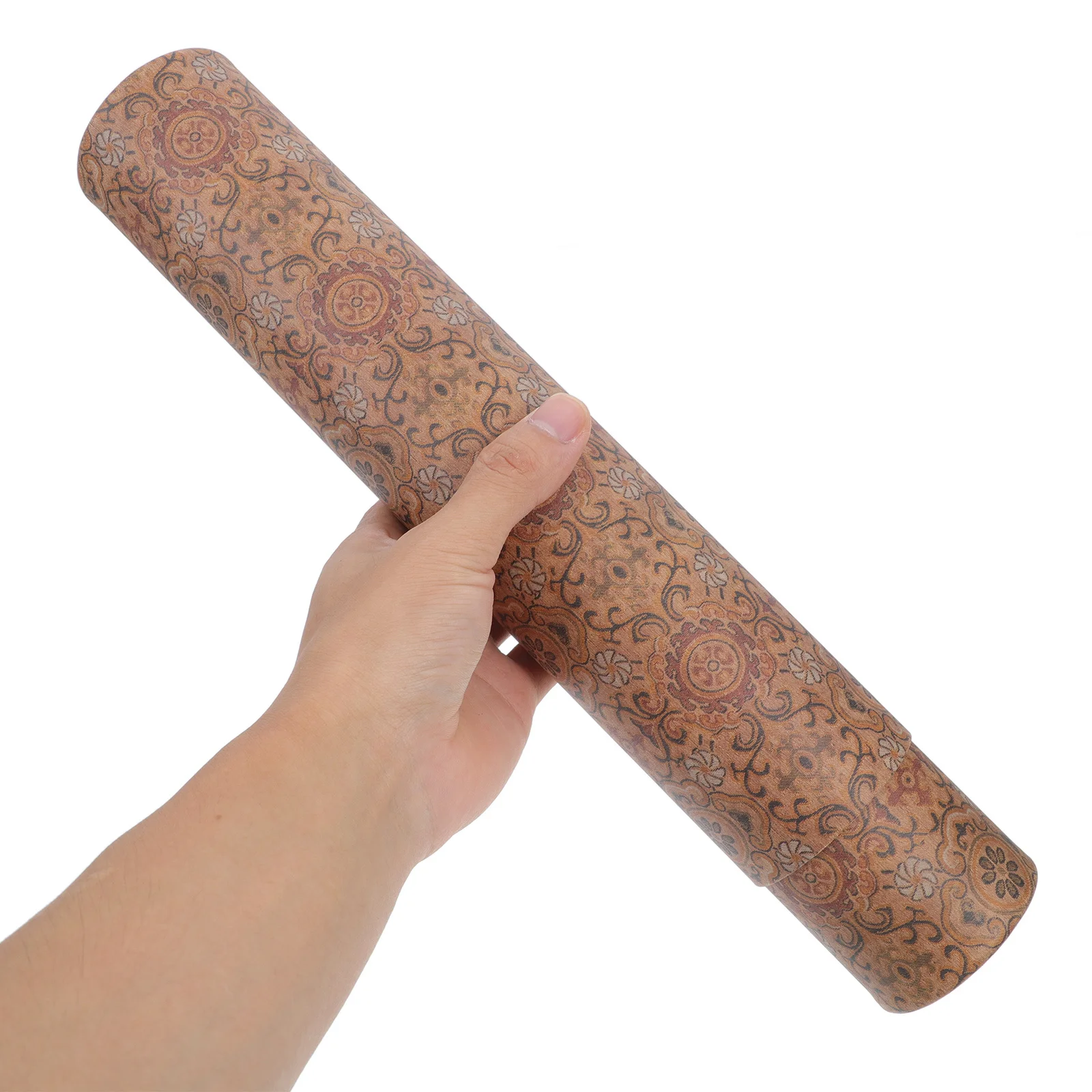 Scatola portaoggetti telescopica per rotoli Capacità 6 cm Calligrafia e pittura Cilindro Poster Mailer Tubo Elegante design rustico