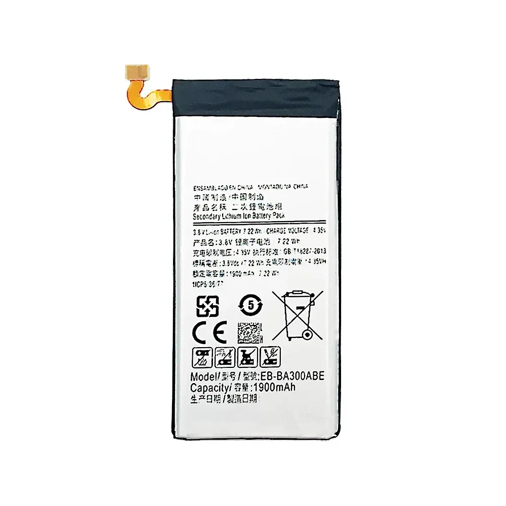 EB-BA300ABE Top Quality Replacement Battery For Samsung Galaxy A3 DUOS A300 A3009 A300X SM-A300F SM-A300FU A3000 1900mAh