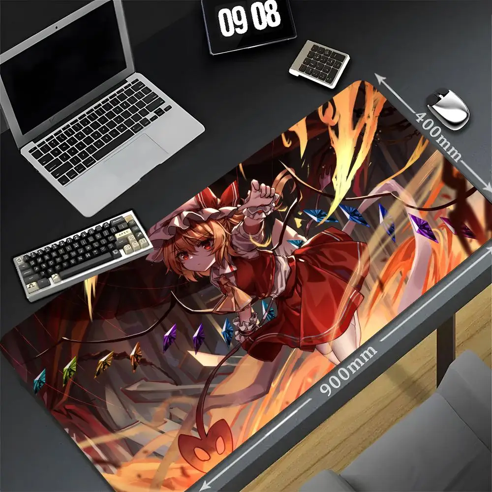 T-Touhou Mouse Pad 90x40 cm Kawaii Desk Mat Cool Xxl Pc Gamer Gaming Computer Offices Mousepad Keyboard