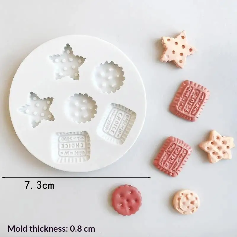 Mini Silicone Chocolate Cookie Mold for DIY Crafts