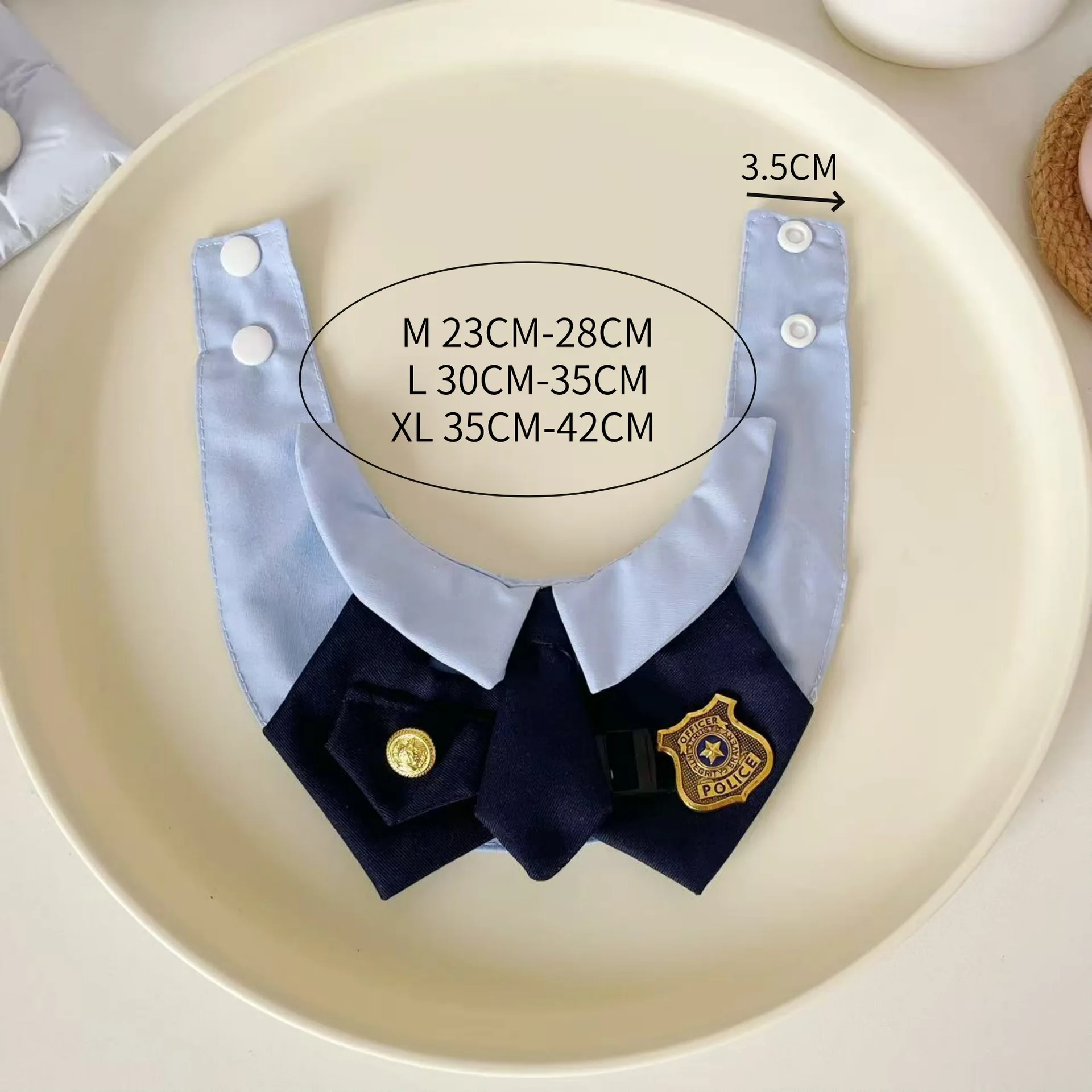 Newly Designed Pet Scarf Same Style Rabbit Police Officer Dog Towel