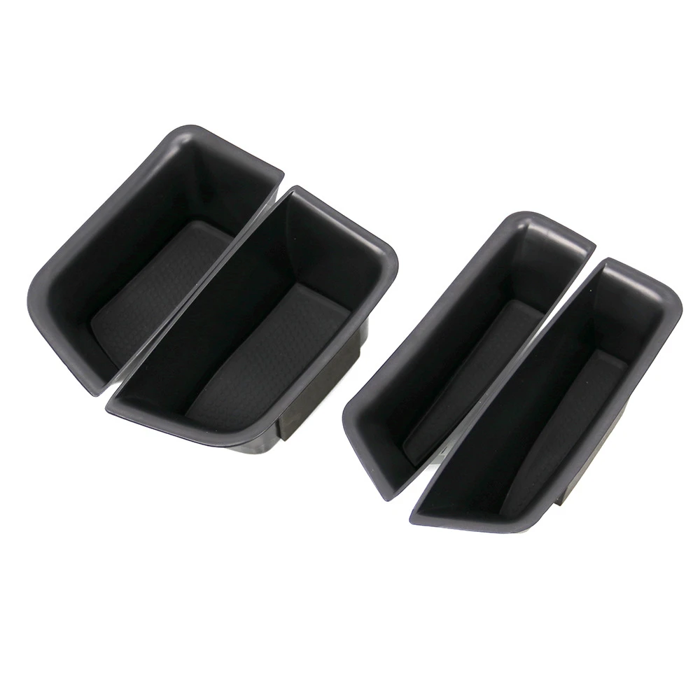 

4 Packs Car Door Side Storage Box 2015-2020 For Porsche Macan Insert Black Materials Tray Secondary Storage Box Accessories