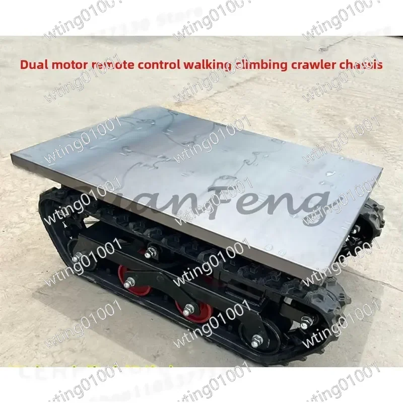for Double Motor RC Crawler Chassis with Climbing Tracks for Orchard Truck Agricultural Remote Control Vehicle Platform