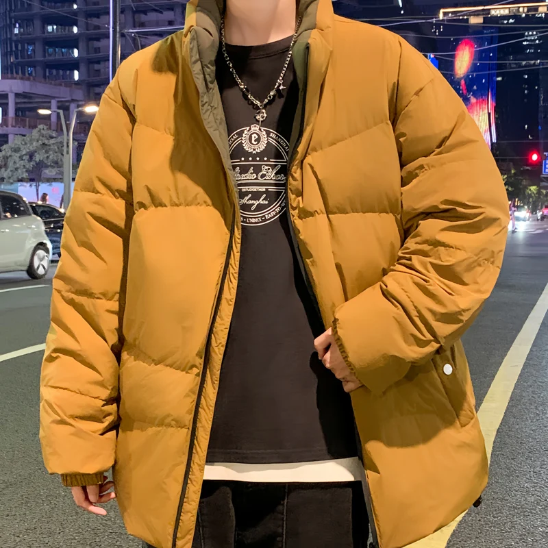 

Fashionable Winter Coats Couple Cotton-padded Jackets Student Stand-up Collar Bread Jacket Warm Outdoor Comfortable Loose Jacket
