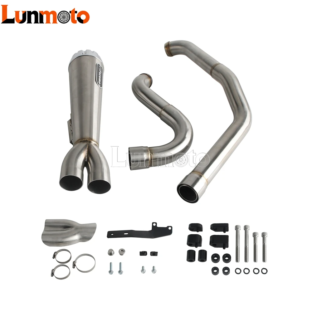 High Flow Racing Exhaust Pipe Muffler System 18lbs For Harley Road King Street Glide Road Glide Electra Glide CVO ST 2017-2025