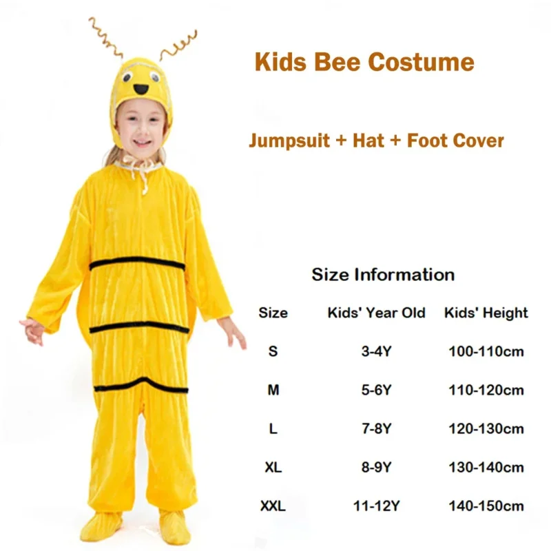 Kinder kleine Biene Kostüm für Jungen Mädchen Tier Cosplay Biene Tanz Performance Kostüme Kleidung Kinder Kostüm Halloween Outfits