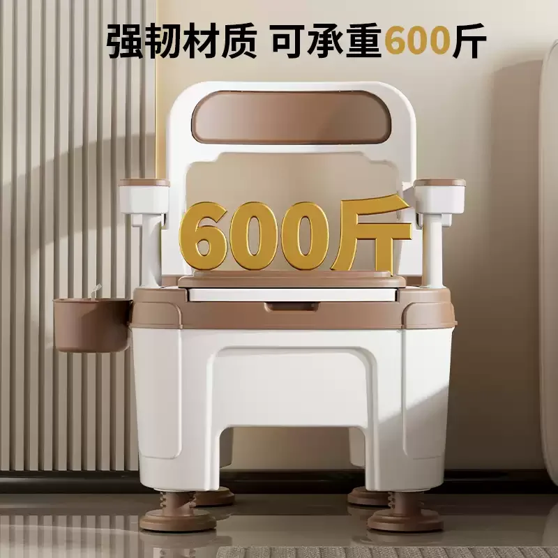 For Foldable Elderly Toilet Chair, Indoor Toilet Household, Maternity Toilet Chair