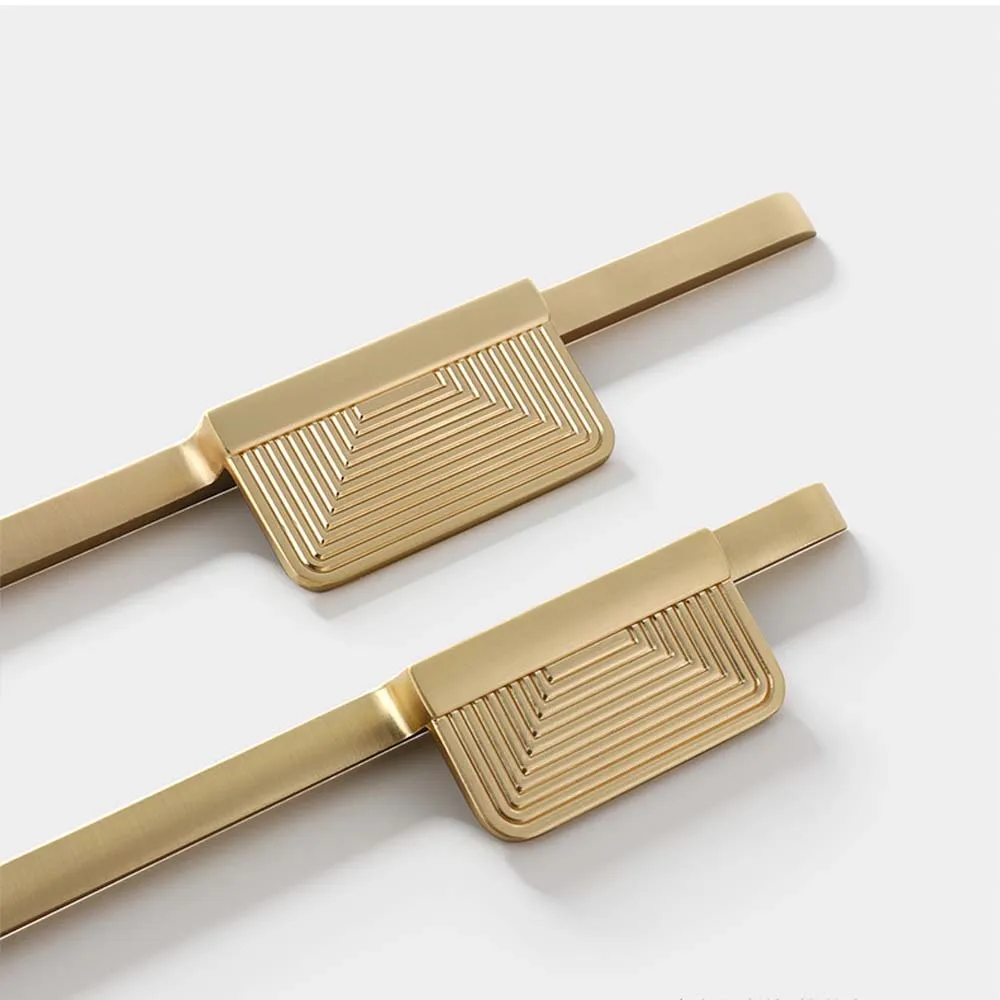 New Personality Creative Modern Minimalist Cabinet Door Handle Golden Bathroom Cabinet Cabinet Gray Handle Semi-circular Pair