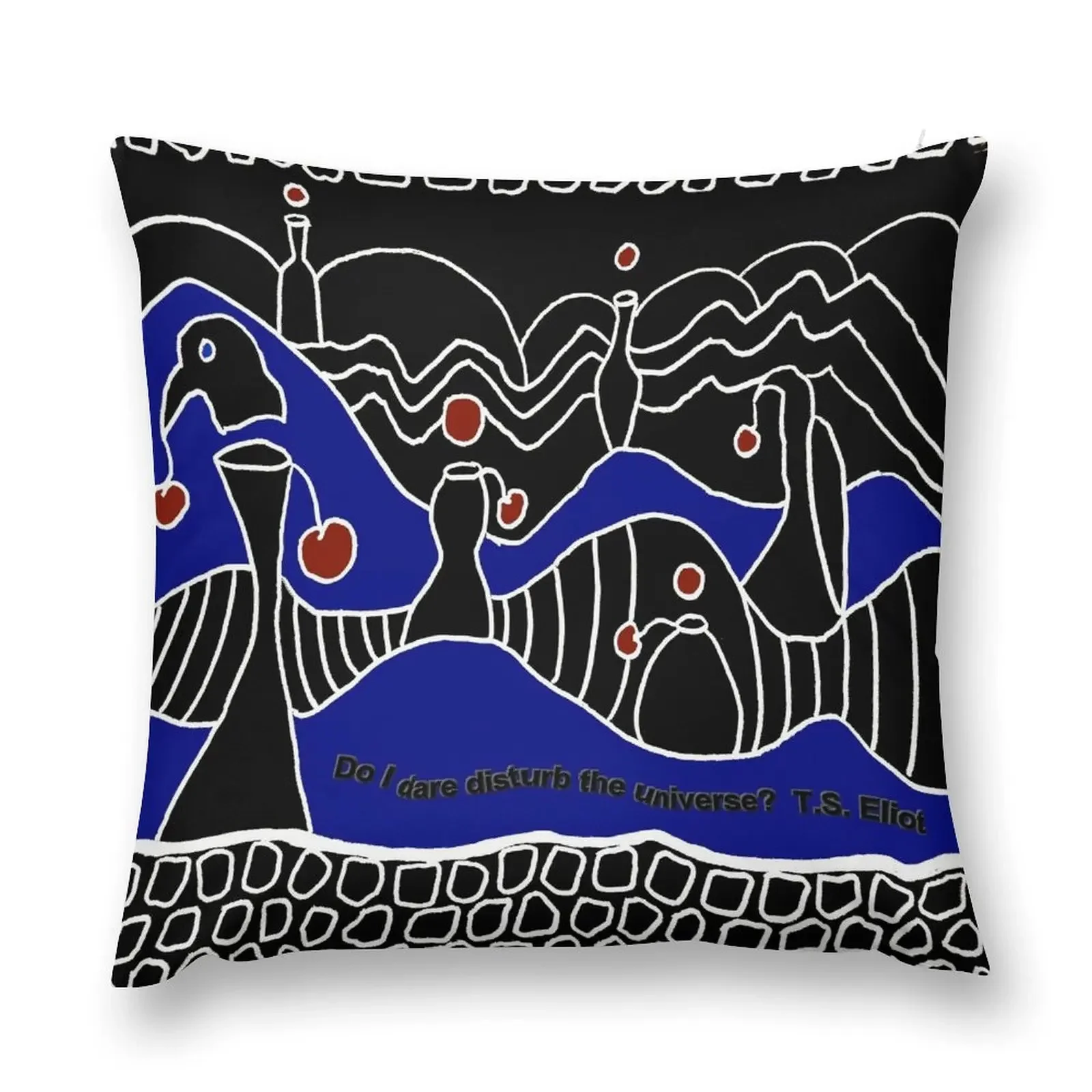 Do I Dare Disturb the Universe? T.S. Eliot Throw Pillow Decorative Sofa Cushions Cushions Cover pillow