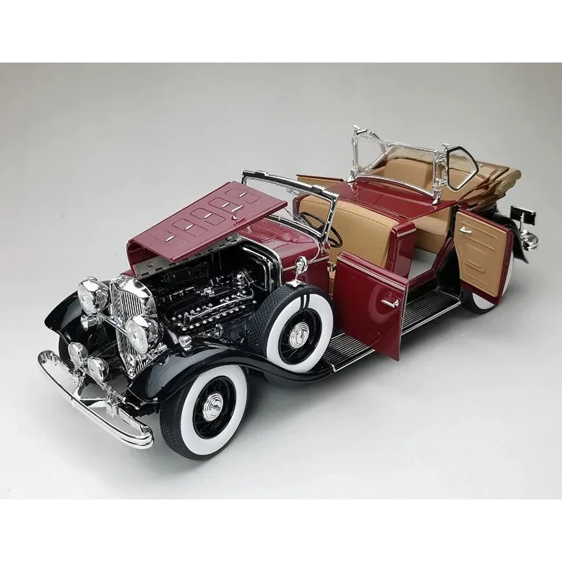 1/18 Scale 1932 KB Retro Classic Car Model Diecast Alloy Toys Adult Fans vintage Vehicle Collection Decoration Gifts Display