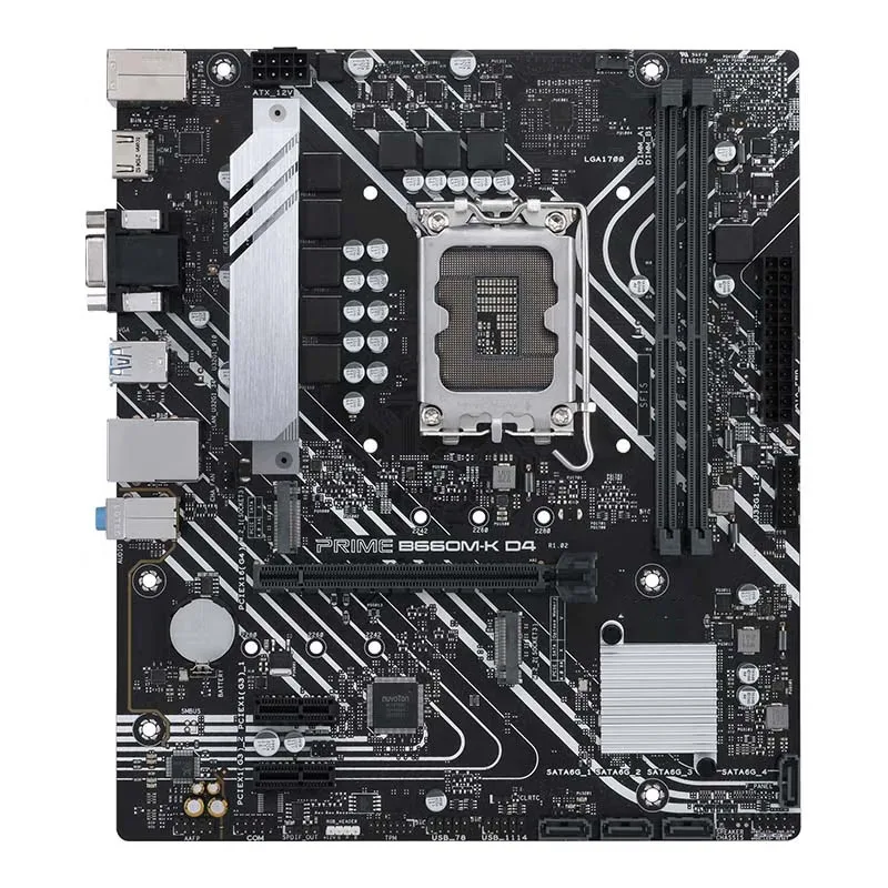 Desktop Motherboard For ASUS PRIME B660M-K D4 Supprt 12700/12400F