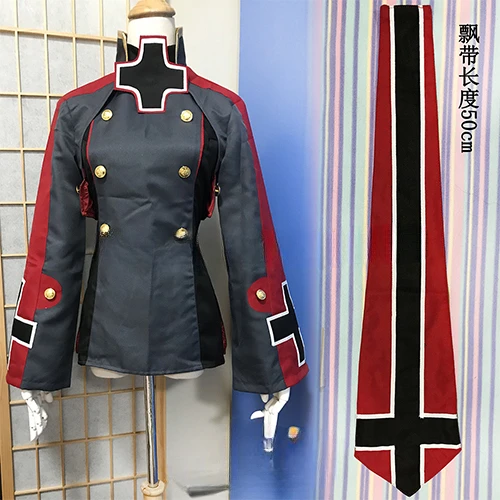 Azur Lane Prinz Eugen Uniform Cosplay Costume Cos Costume Halloween Party Custom Made Any Size