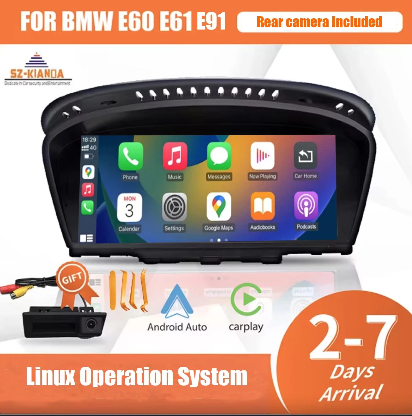 Car Multimedia Touch Screen For BMW 5 3 Series E60 E61 E62 E63 E90 E91 E92 E93 Android Auto CCC CIC System Wireless Carplay