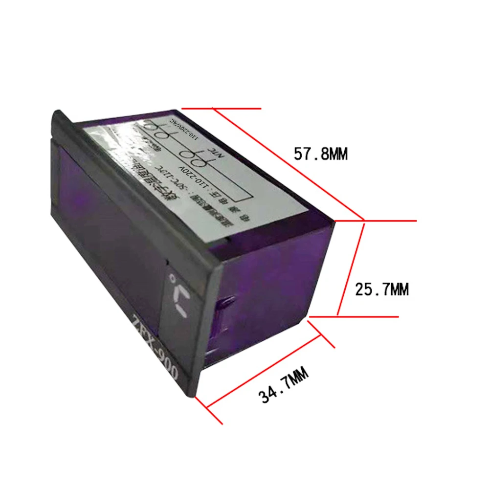Embedded Temperature Meter Intelligent Digital Temperature Display Panel for Refrigerator Deepfreeze Cold Closet
