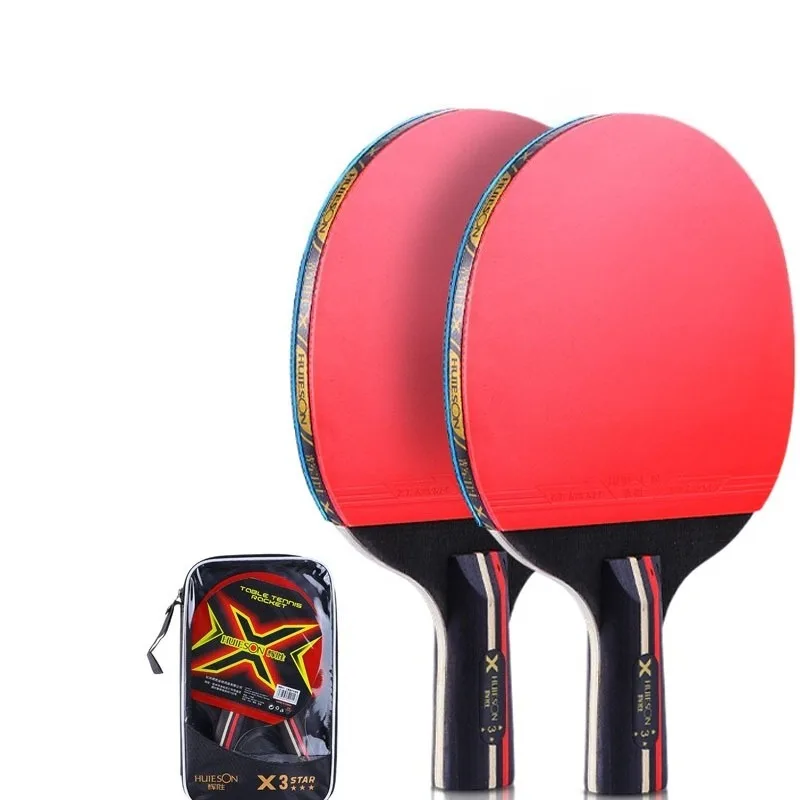 

Samsung Table Tennis Paddle 2-piece Competition-Grade Paddleback Pure Wood High-Rebound Table Tennis Racket Set Training
