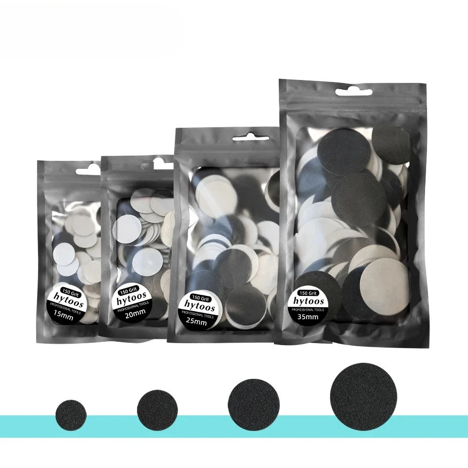 HYTOOS 100 teile/paket Austauschbare Schleifpapier Pediküre Schleifpapier Nagel Bit Zubehör Salon Fuß Schwielen Werkzeug