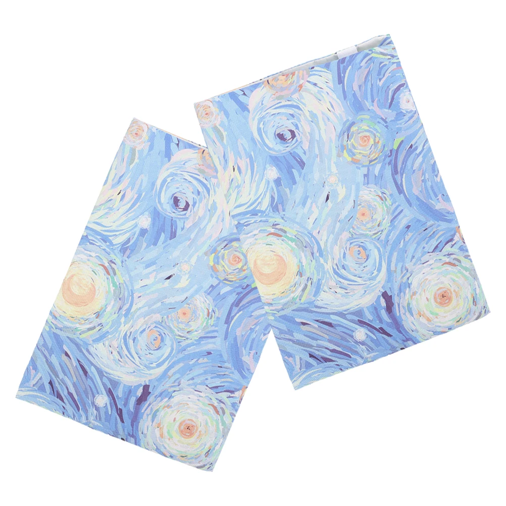 

2 Pcs Cover A5 Size Handmade Cloth Soft Reusable Creative Book Sleeve Protector Accessories Book Protector Notebook