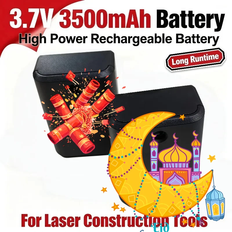 DA1 Rechargeable Lithium Battery 3.7V 3500mAh Replacement Battery for 12/16 Line 3D 4D Laser Level
