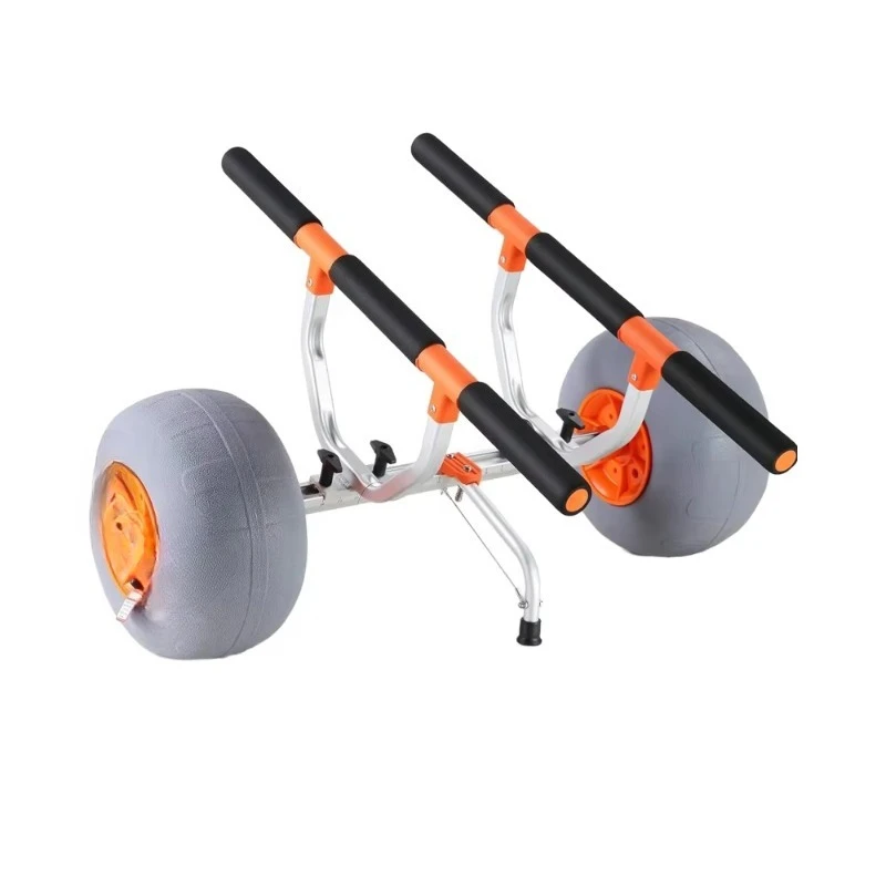 

13 Beach Adjustable Bracket Width Foldable Trolley 150 kg 350 lbs Capacity Kayak Trolley