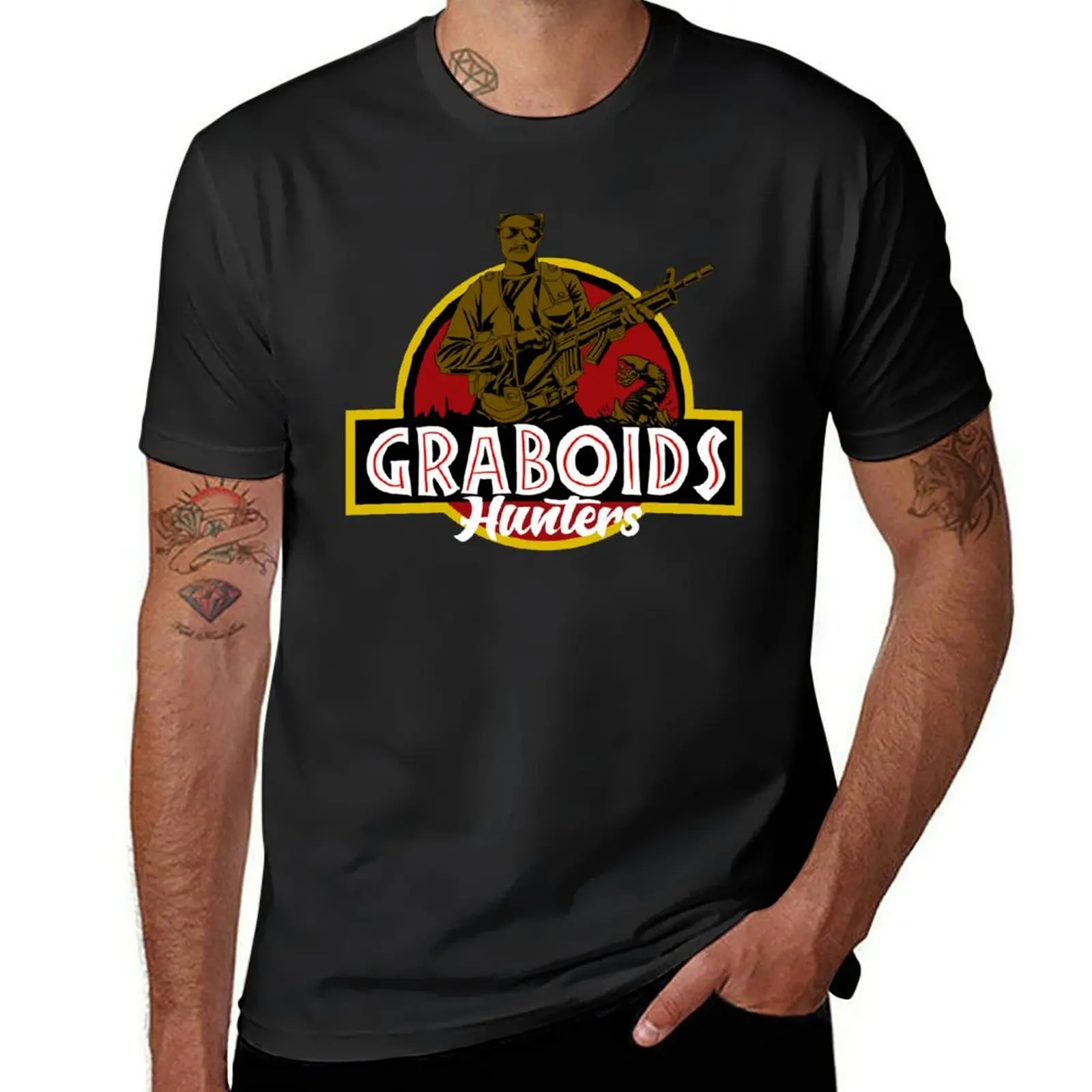 Tremors Graboids Hunters T-Shirt heavyweights oversized Short sleeve tee boys animal print mens t shirts pack