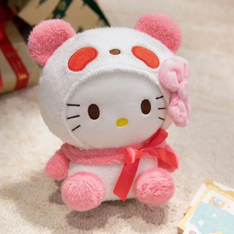 L'ultima trasformazione di Miniso in peluche Hello Kitty gatto peluche ripiene cartone animato anime regalo carino per bambole divertenti per bambini