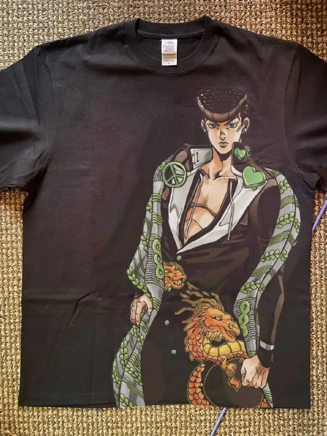 Jojo Bizarre Adventure Johnny Star T Shirts Men Anime O Neck Cotton T Shirts Short Sleeve Tops Sweatshirt Summer Men Clothing