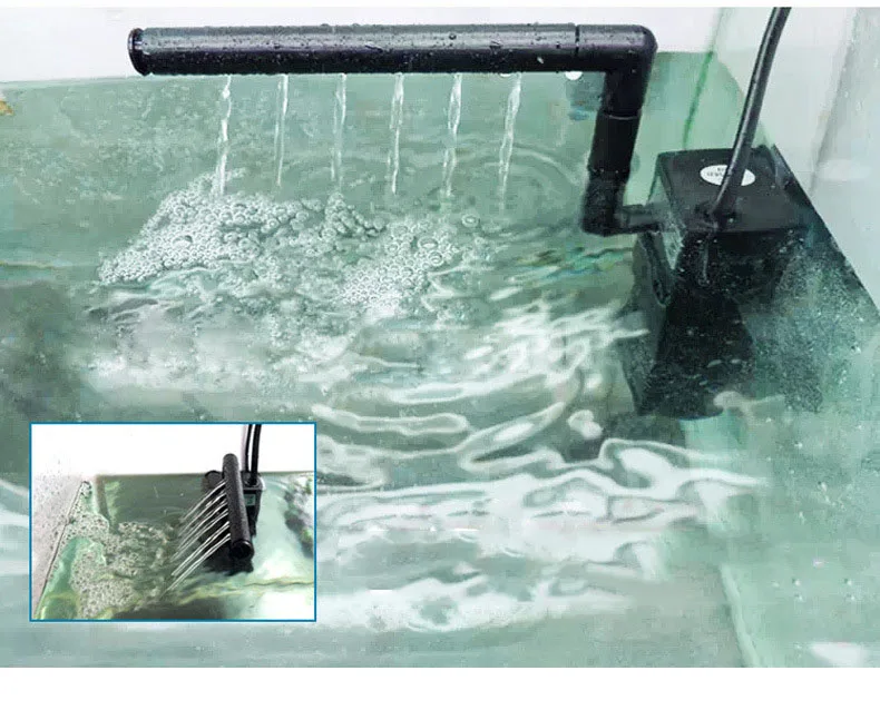 สไตล์ใหม่ Submersible น้ำปั๊ม Aquarium Fish Tank ถังออกซิเจนเพิ่มปั๊มเครื่องมืออุปกรณ์เสริมสำหรับกรอง