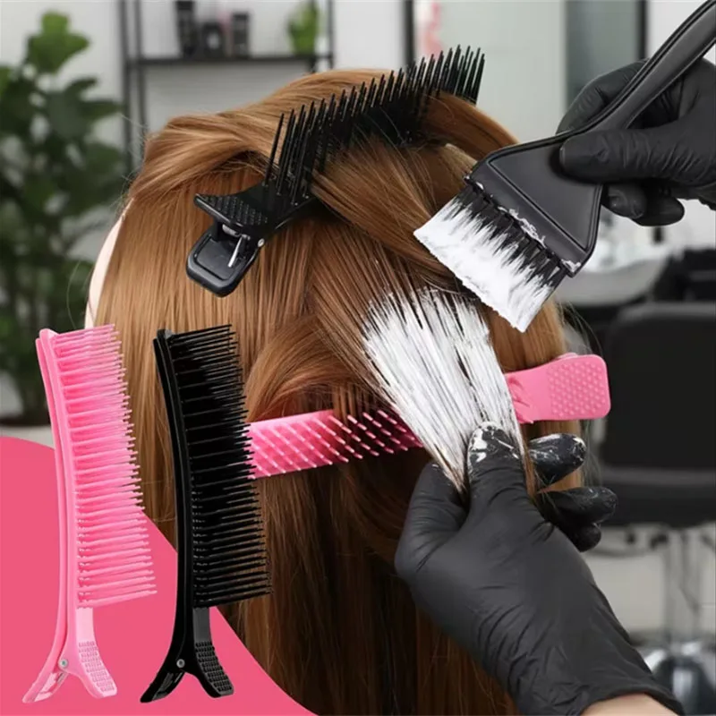 Multifunctional Hair Clips with Built-In Combs 1/2pcs Fixed Hair Styling Clip Hairstyle Comb with Comb Dyeing And Perming Tools