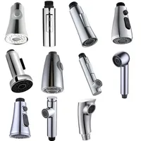 Kitchen Pull Out Faucet Sprayer Plating Nozzle Water Saving Bathroom Basin Sink Shower Spray Head Water Tap Faucet Filter Faucet