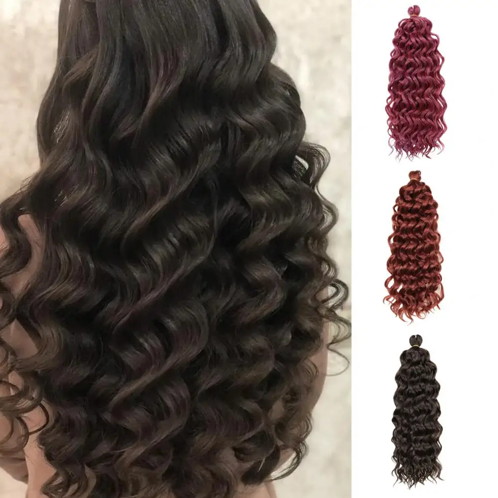 Loose Deep Wave Hair Extensions High Temperature Wire Russian Wig Hair Bundles Wet And Wavy Brazilian Virgin Style Synthetic Wig