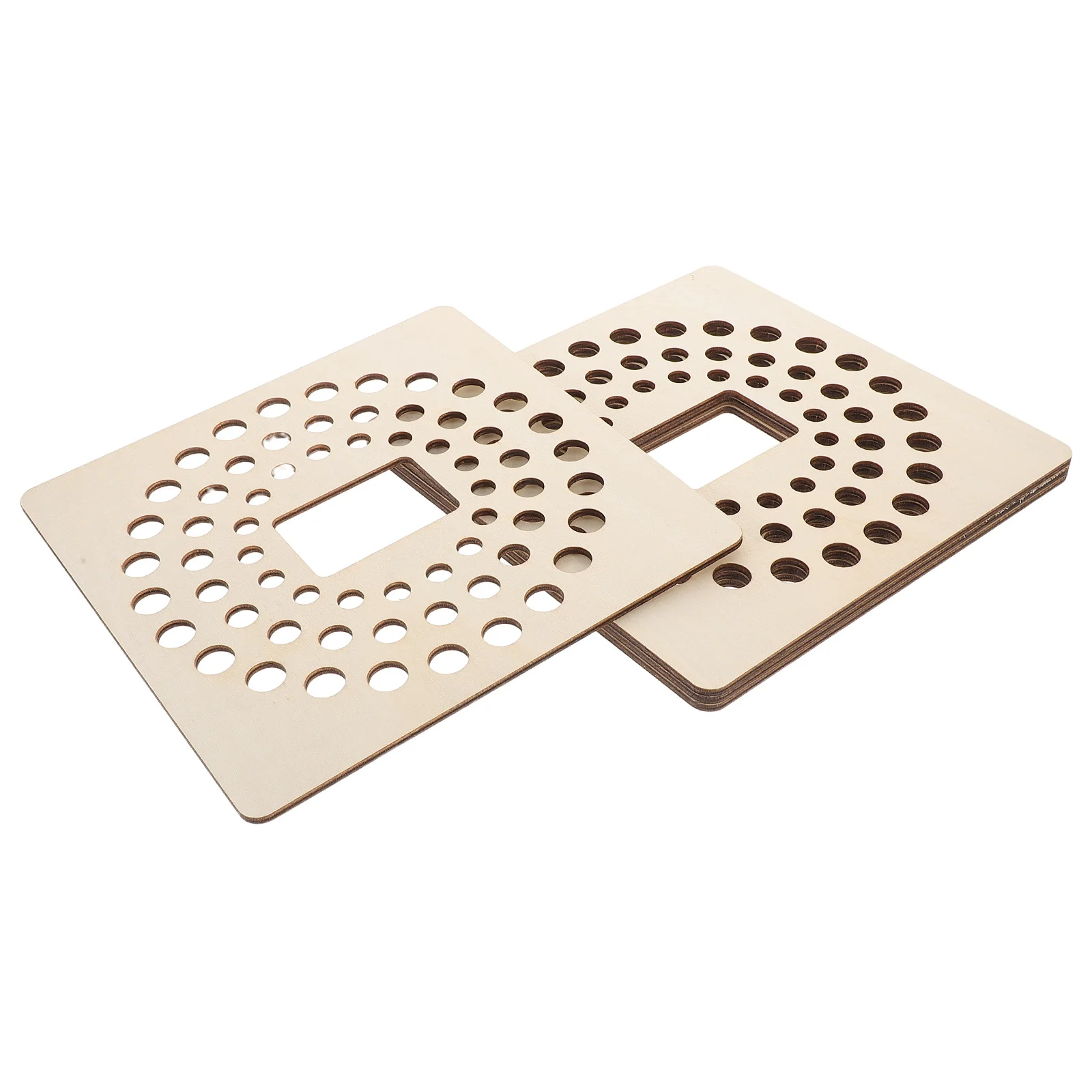 4개입 나무 비즈 보드 보석 제작 용품 팔찌 비즈 트레이 안티 롤 디자인 비즈 디자인 보드 초보자용 공예 도구