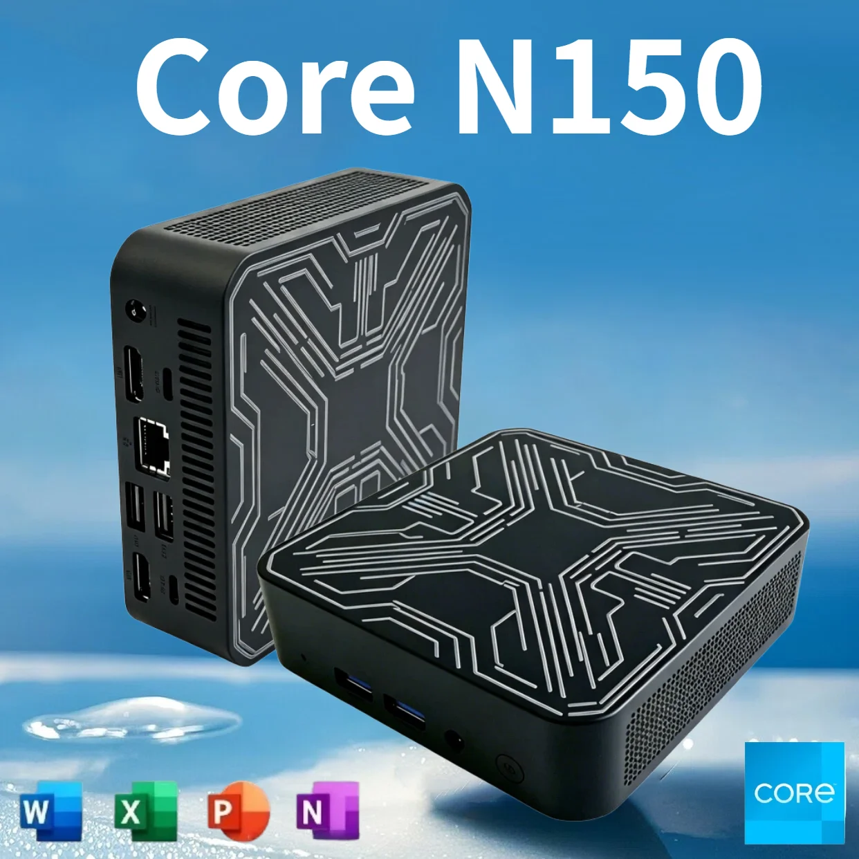

New Mini PC Gamer Portable Intel Core N150 Mini Computer 16GB RAM 512GB 1TB SSD 1000M Ethernet Gaming PC Desktop